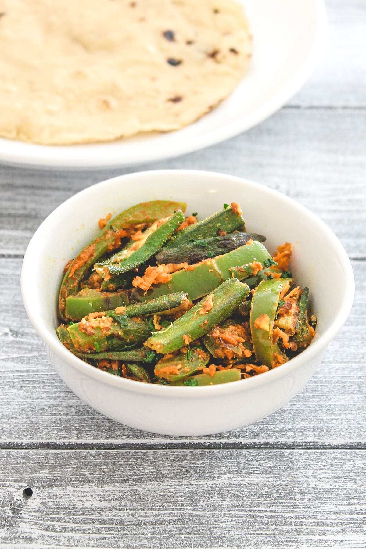 Bhindi Capsicum Sabzi