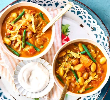Vegan curried coconut stew