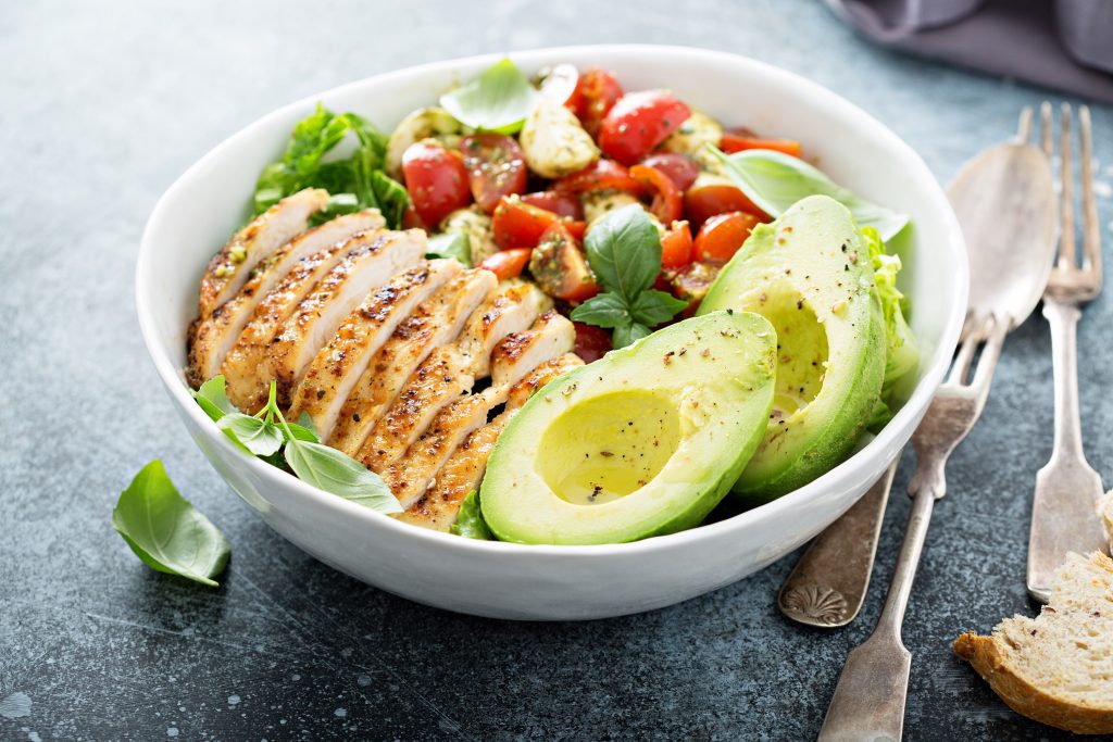 Honey Mustard Chicken Salad With Bacon & Avocado