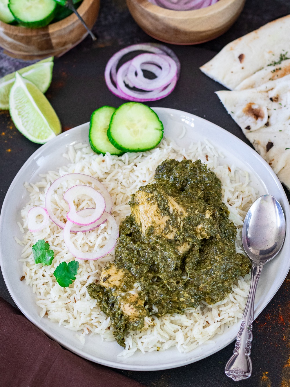 Saag Wala Chicken or Palak Chicken