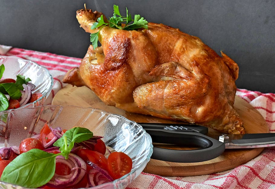 Rotisserie Chicken with Salad Greens Recipe