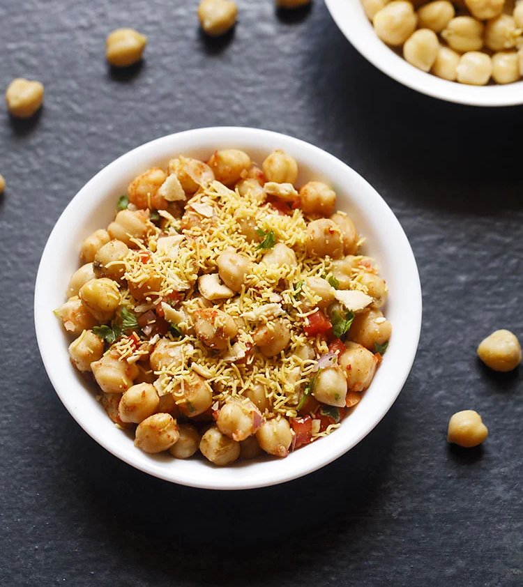 White Chickpea Chaat Snack