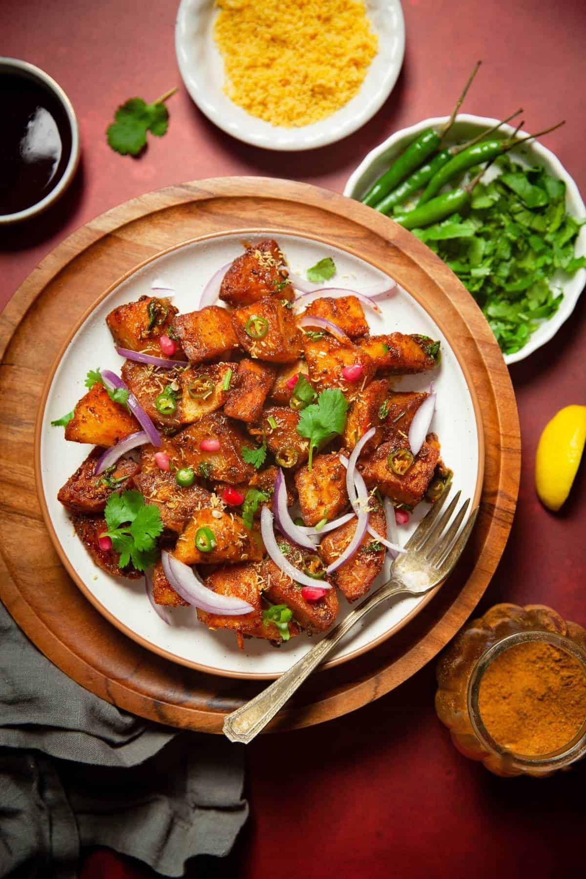 Delhi Aloo Chaat Recipe